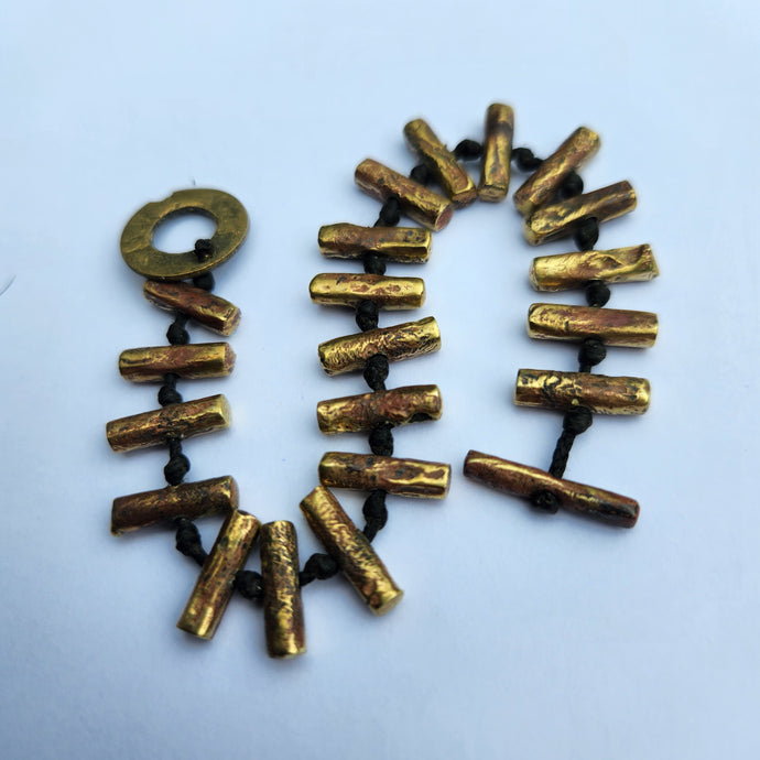 Reticulated Brass Arawhata Bracelet