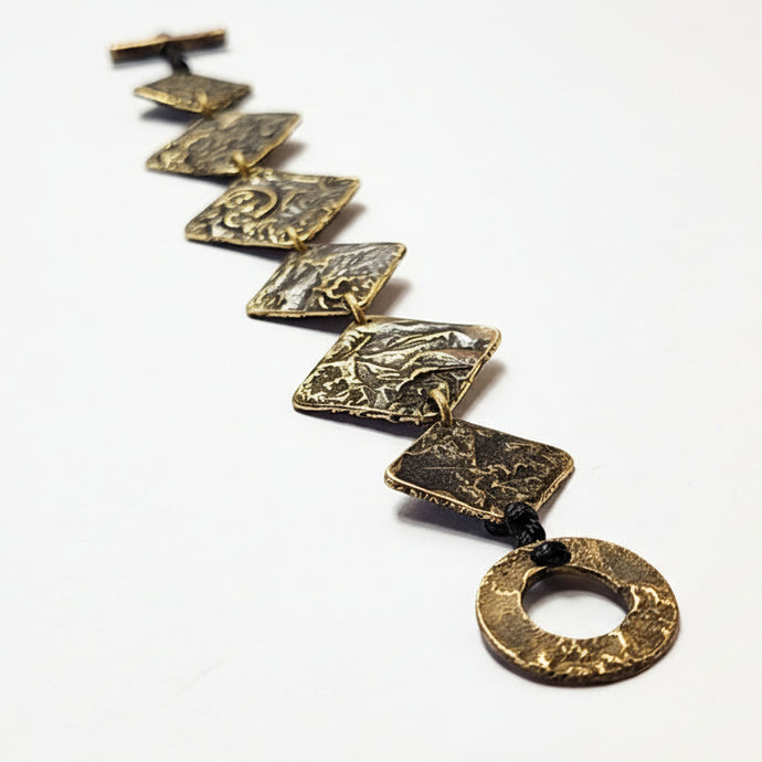 Reticulated Brass Papa Bracelet