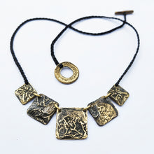 Reticulated Brass Papa Necklace