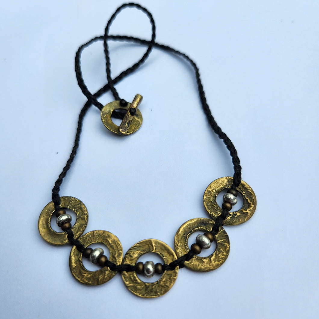 5 piece Brass/Silver Āmionga